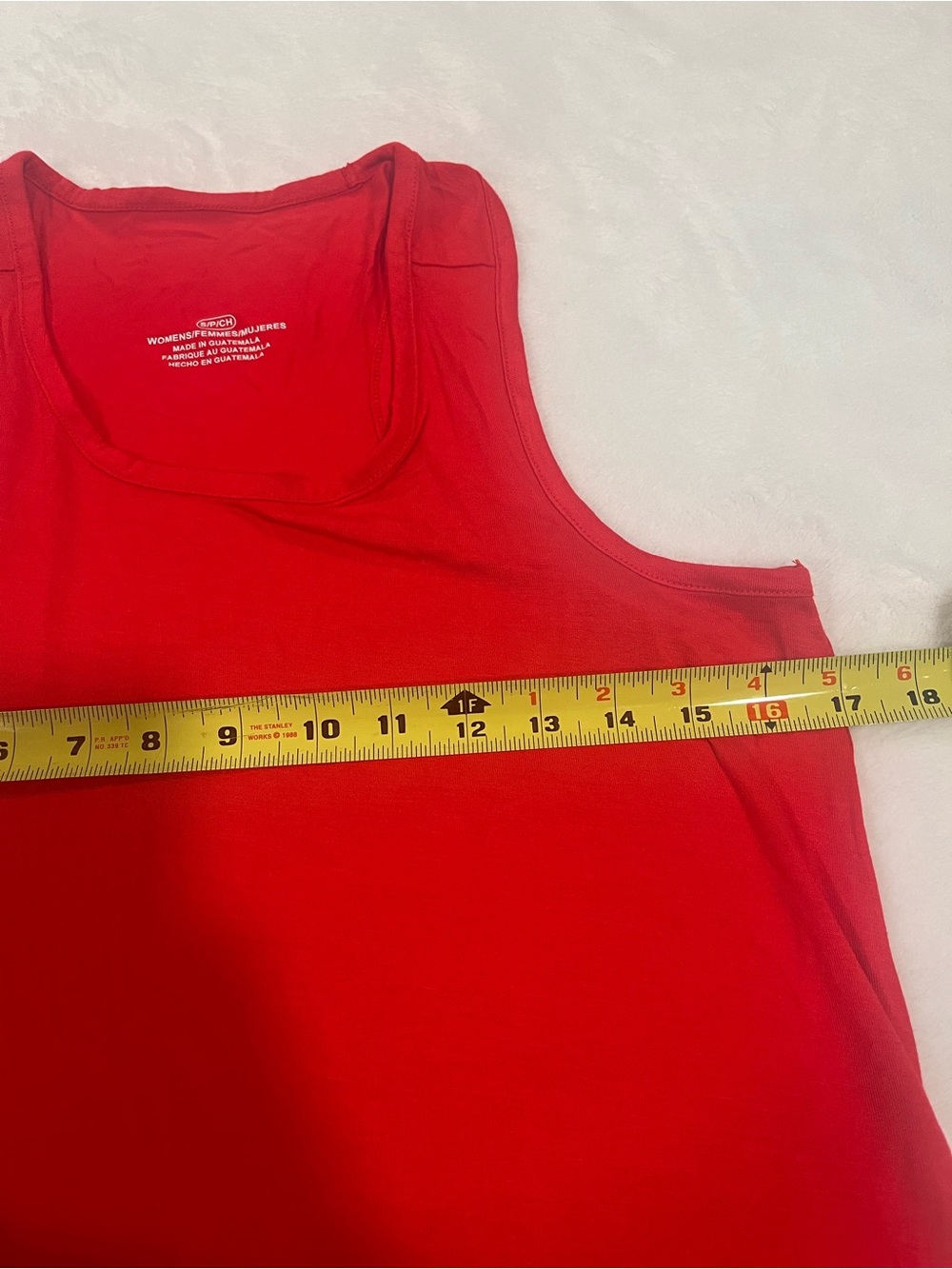 Vibrant Red Racerback Tank Top - Size Small - Picture 5 of 6